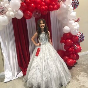 Tiffany girls size 12 pageant dress